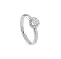 Anello Damiani Donna MINOU FULL PAVE' in Oro bianco Diamante 0.41 Ct 20091051 - 20091051